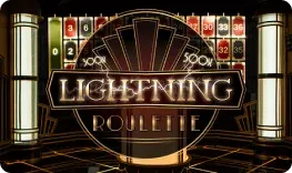 Table de Lightning Roulette en direct