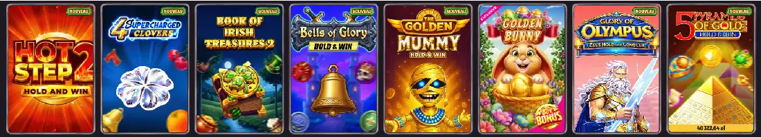 Nouvelles machines à sous du catalogue Dragonia Casino